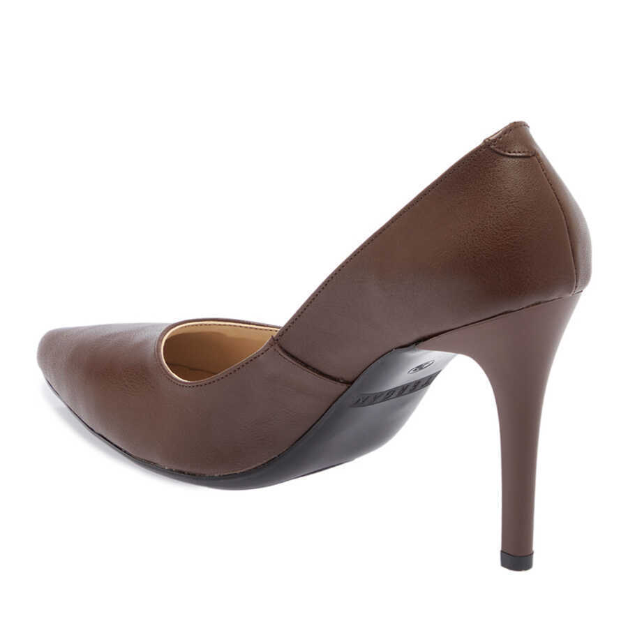 Tergan Kahverengi Tergan Vegan Stiletto Kadın K24I1AY67394-Q3X