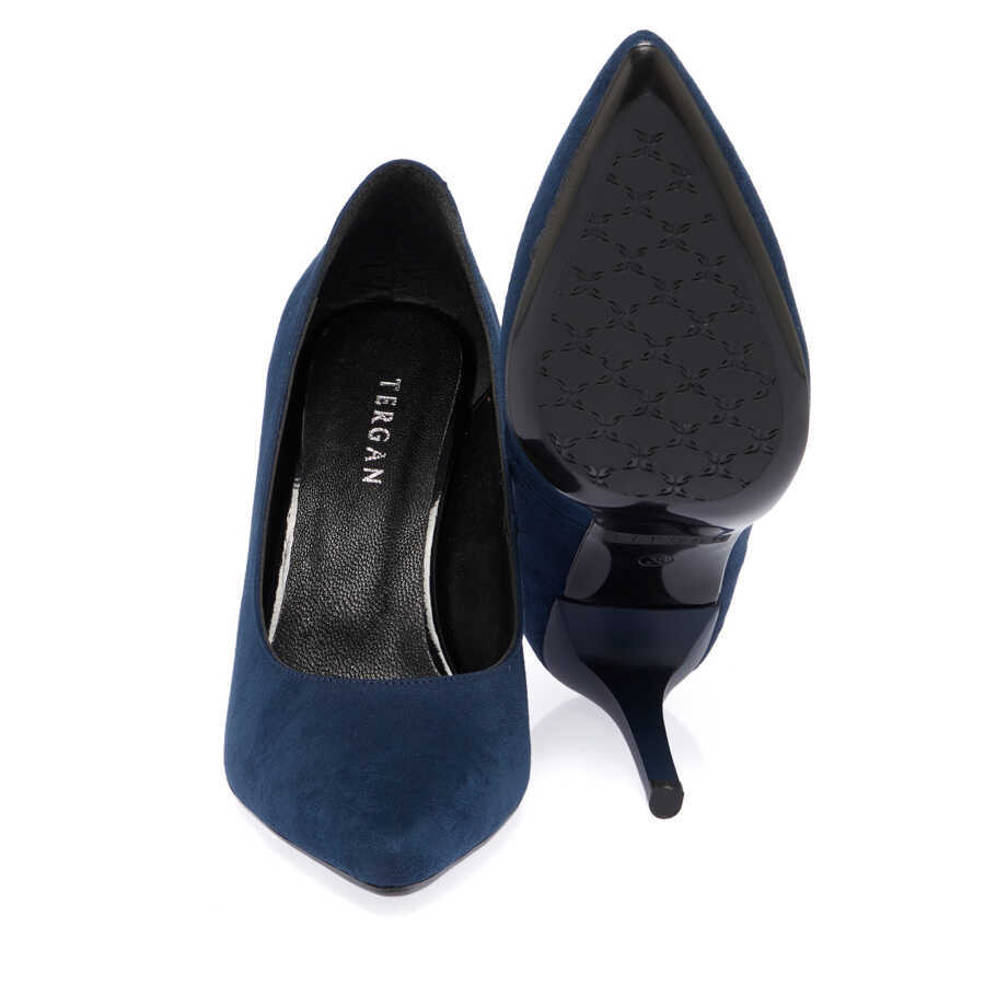 Tergan Lacivert Tergan Vegan Stiletto Kadın K23S1AY66968-Q4Z