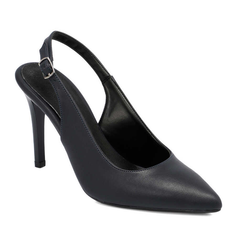 Tergan Lacivert Tergan Vegan Stiletto Kadın K24I1AY67381-Q4H