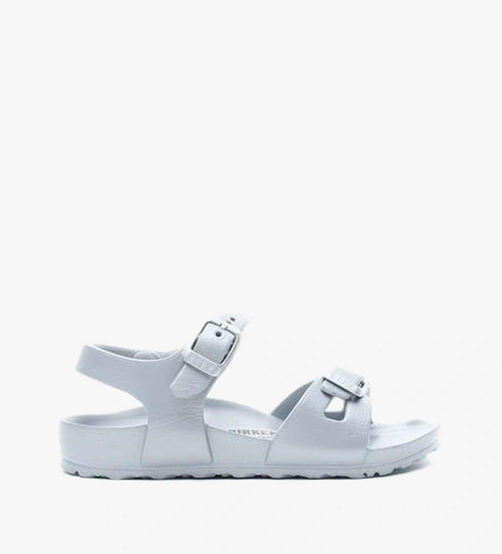 Birkenstock Rio Kids EVA Bebek Gümüş Sandalet - Görsel 1