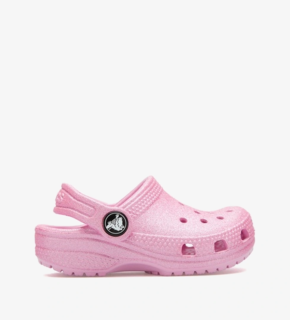 Crocs Classic Glitter Clog Bebek Pembe Terlik