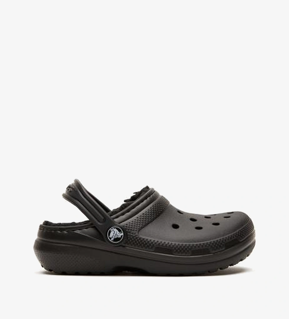 Crocs Classic Lined Clog Çocuk Siyah Terlik