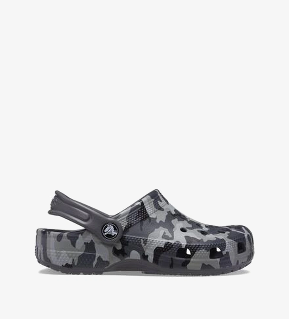 Crocs Classic Camo K Çocuk Siyah Terlik