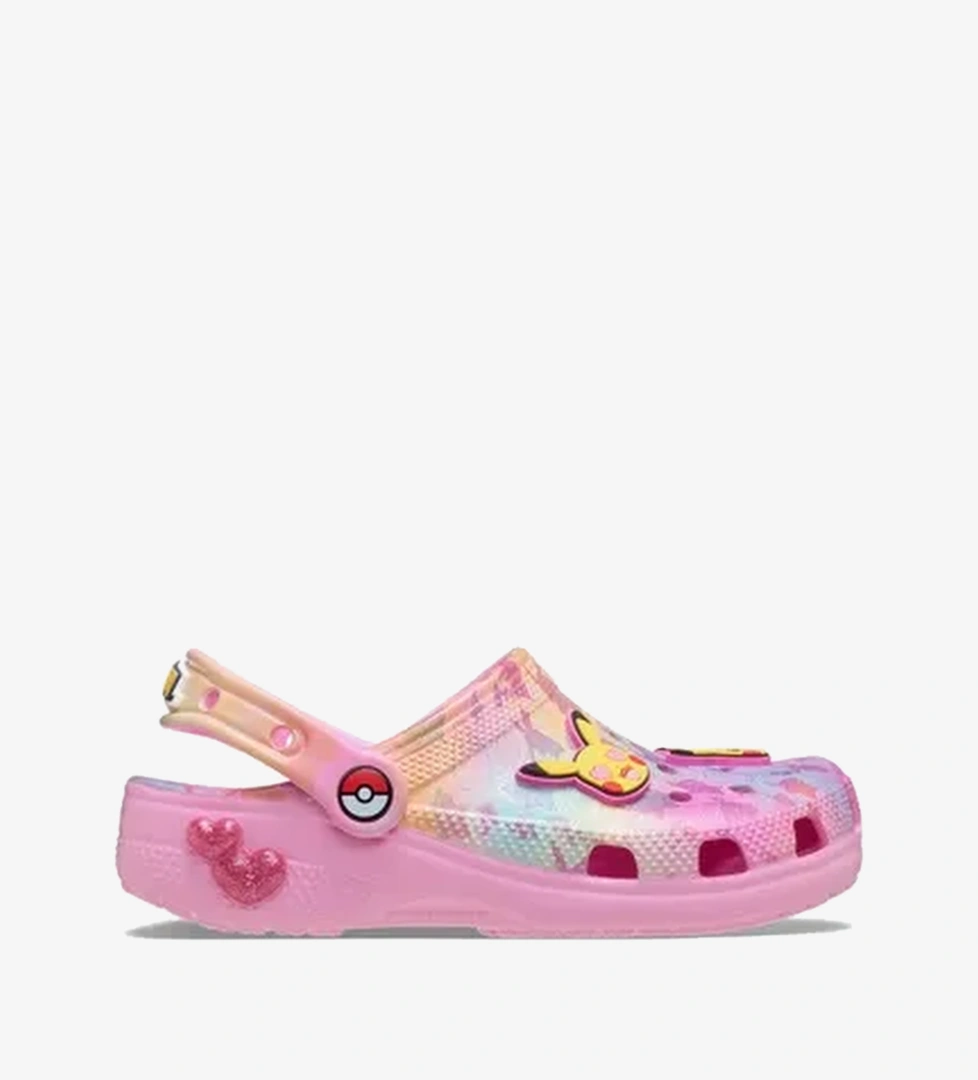 Crocs Pikachu Pink Classic Clog Çocuk Renkli Terlik
