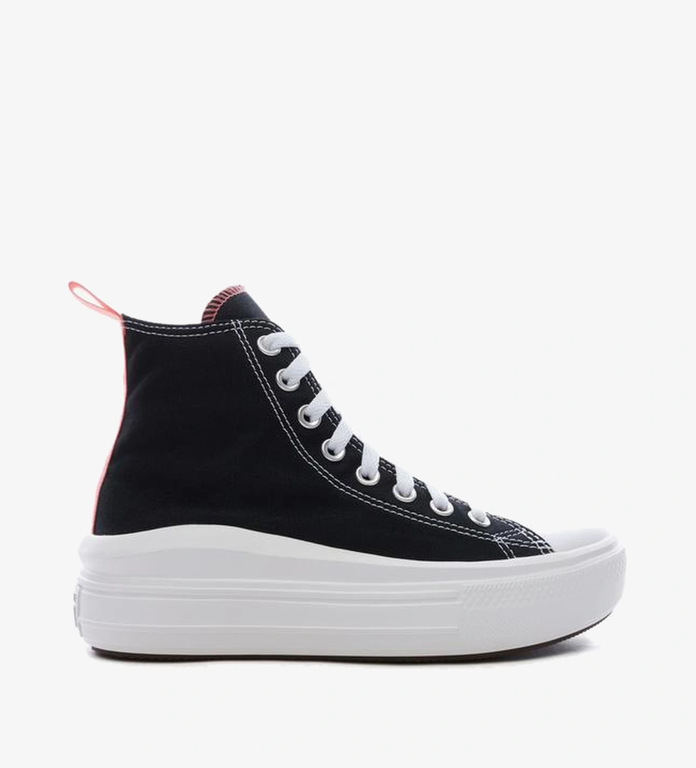 Converse Chuck Taylor All Star Move Canvas Platform Çocuk Siyah Sneaker - Görsel 1