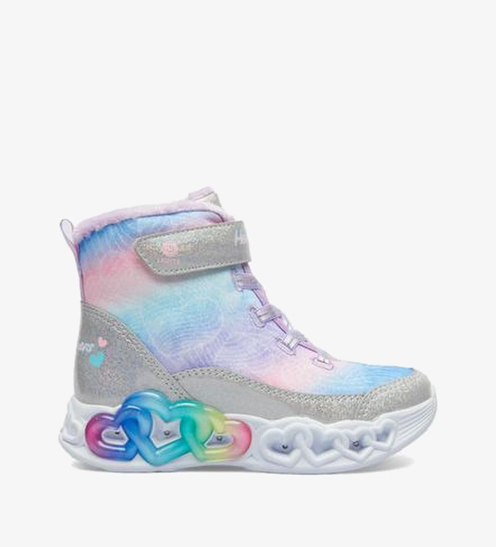 Skechers infinite Heart Lights Çocuk Gri Spor Ayakkabı - Görsel 1