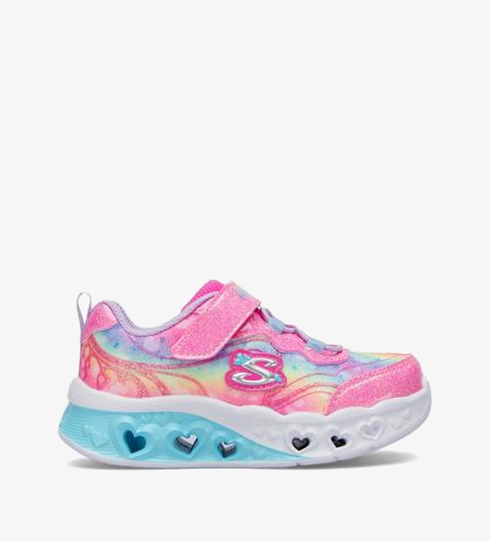 Skechers Flutter Heart Lights Bebek Pembe/Lavanta Spor Ayakkabı