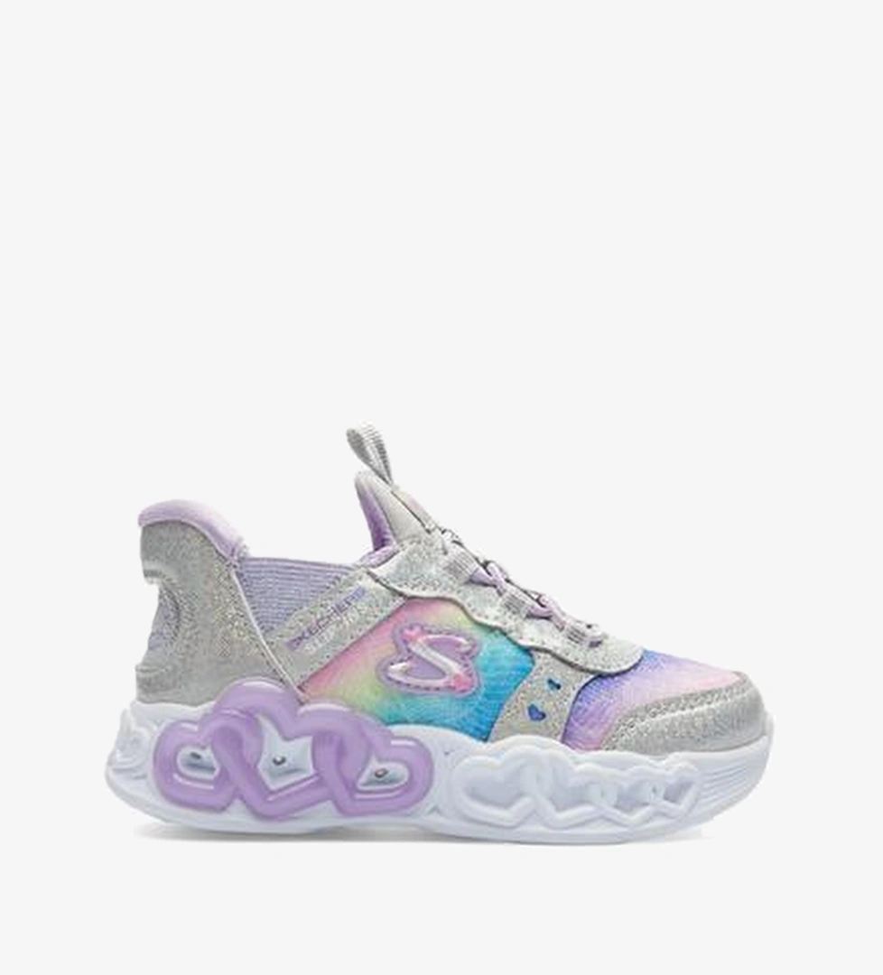Skechers Skechers Infinite Heart Lights Bebek Gri Spor Ayakkabı model görseli