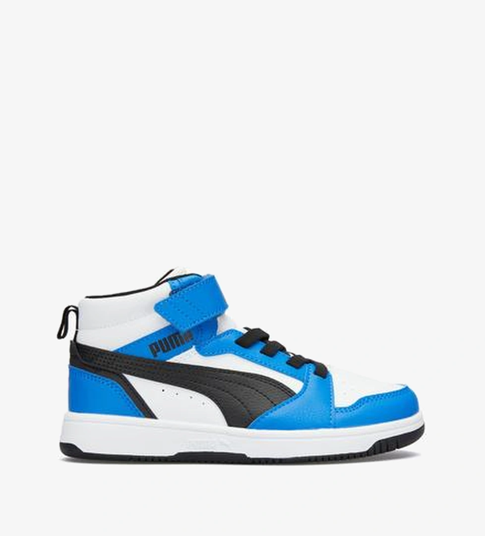 Puma Rebound V6 Mid Çocuk Beyaz Spor Ayakkabı