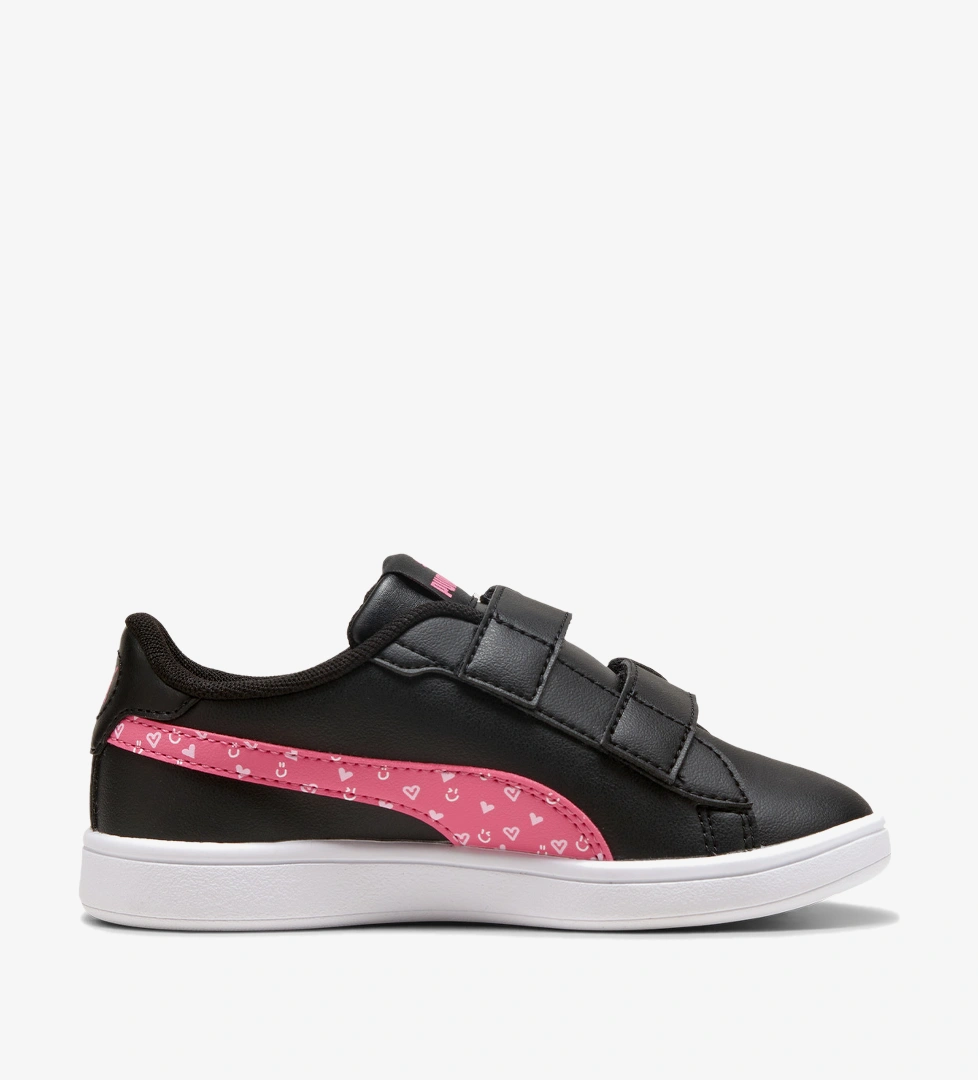 Puma Smash 3.0 Hearty V Çocuk Siyah Spor Ayakkabı