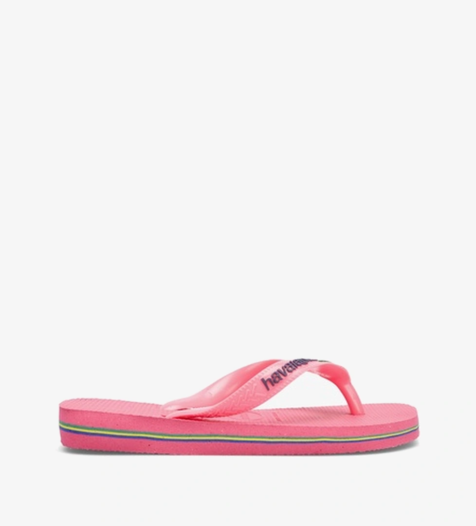 Havaianas Brasil Logo Çocuk Pembe Terlik