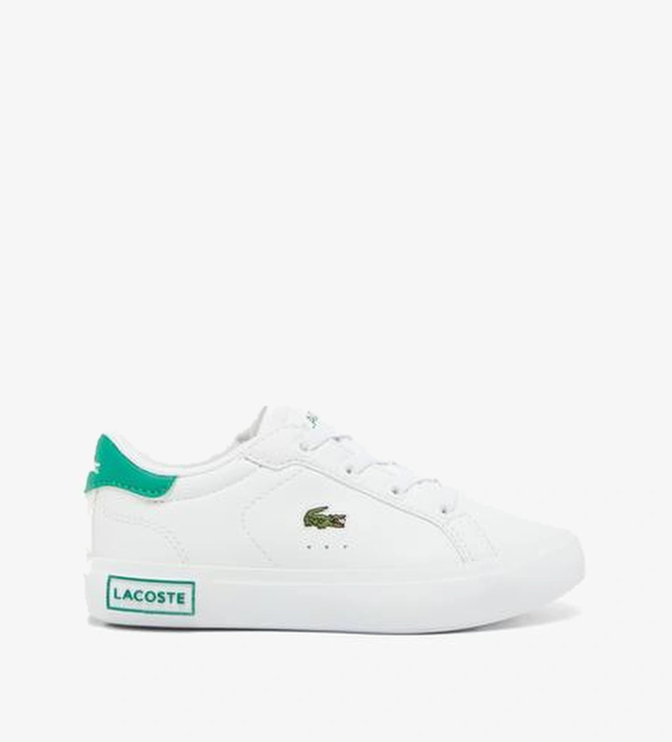 Lacoste Powercourt Bebek Beyaz/Yeşil Sneaker