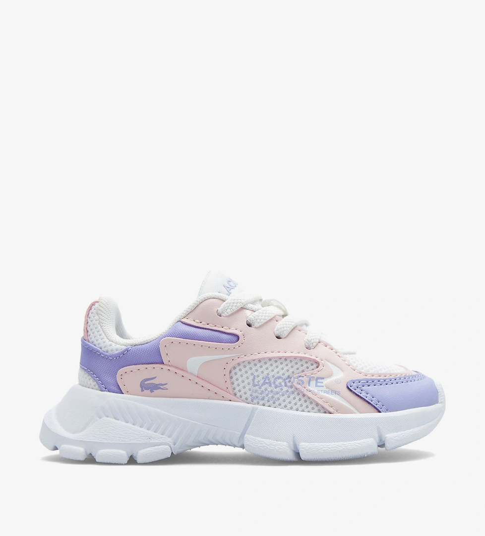 Lacoste Lacoste Mor L003 Neo Çocuk Beyaz Spor Ayakkabı Sneaker | Superkids Mor - 1. görsel