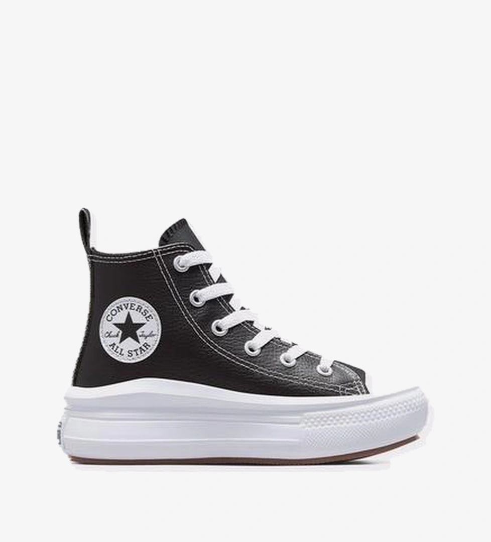 Converse Chuck Taylor All Star Move Platform Çocuk Siyah Deri Sneaker