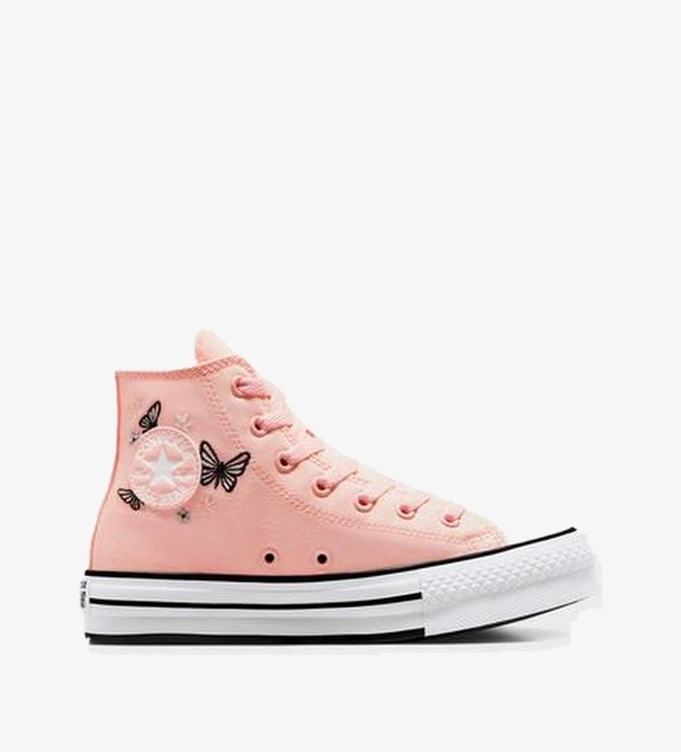 Converse Converse Chuck Taylor All Star EVA Lift Butterflies Çocuk Pembe Platform Sneaker | Superkids Pembe - 1. görsel