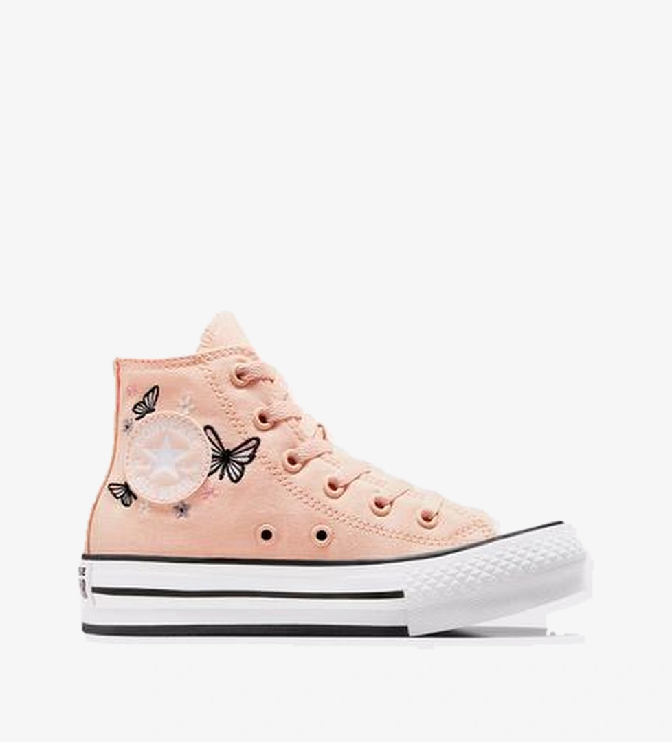 Converse Chuck Taylor All Star EVA Lift Butterflies Çocuk Pembe Platform Sneaker