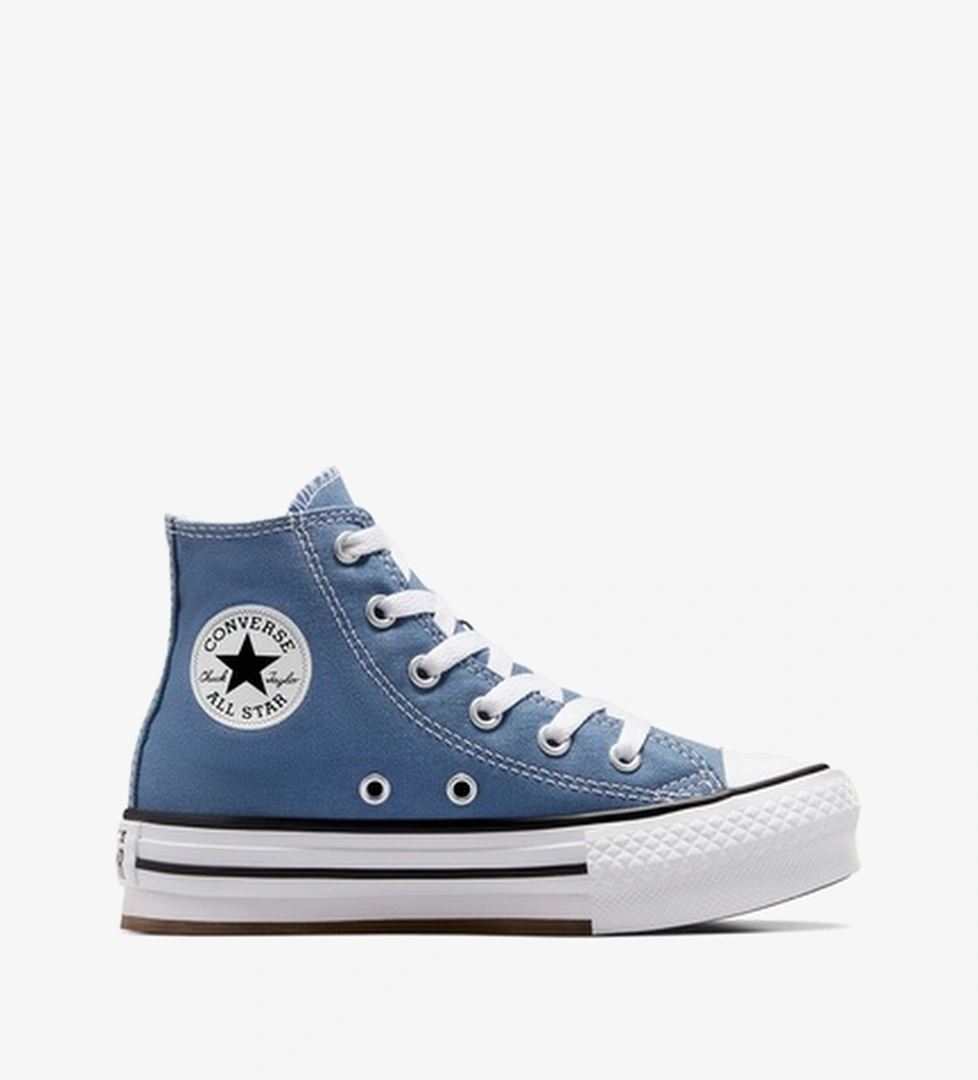 Converse Chuck Taylor All Star EVA Lift Çocuk Mavi Platform Sneaker - Görsel 1