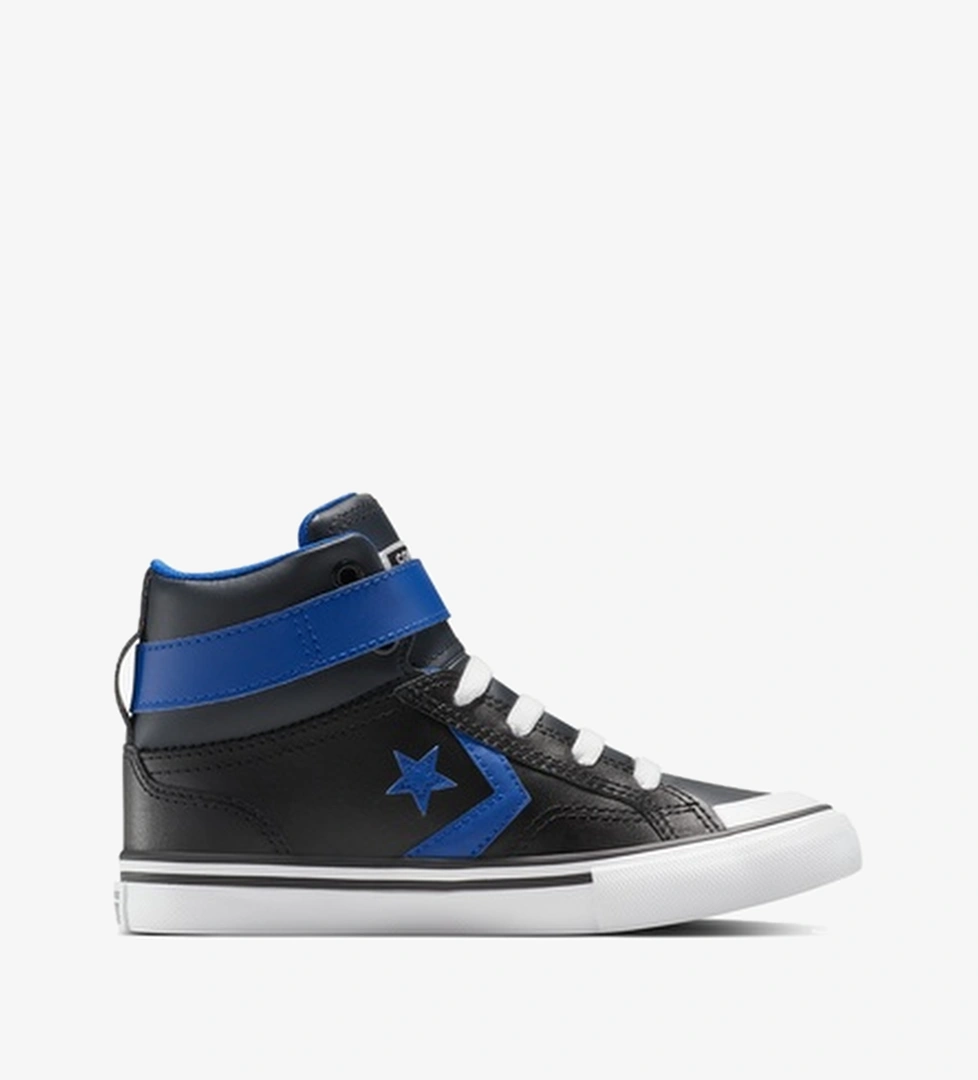 Converse Pro Blaze Strap Leather Easy On Çocuk Siyah Sneaker