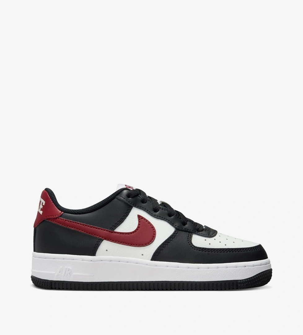 Nike Air Force 1 Çocuk Siyah/Kırmızı Spor Ayakkabı - Görsel 1