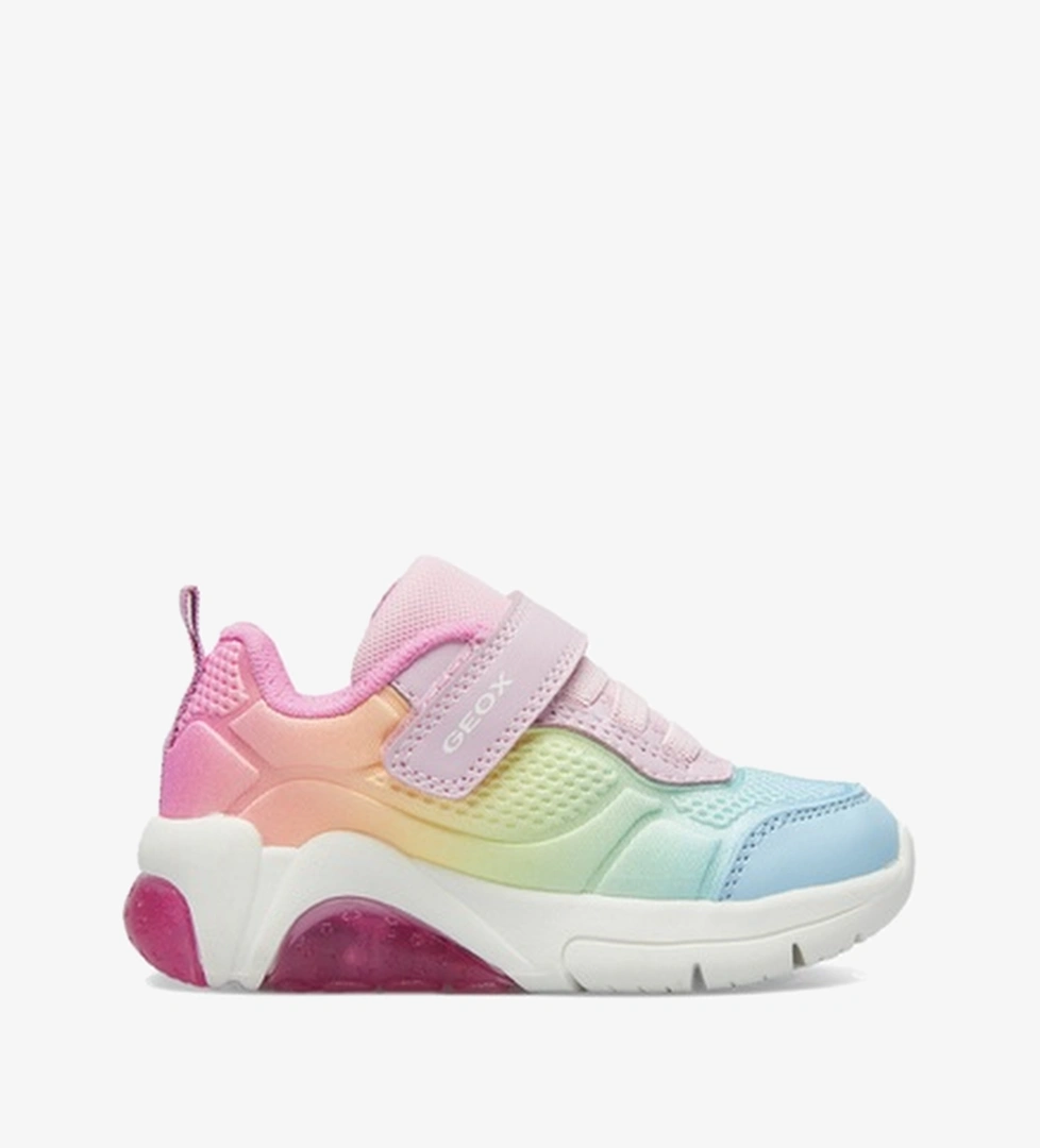 Geox Fadinlight Bingee Bebek Işıklı Pembe Spor Ayakkabı - Görsel 1