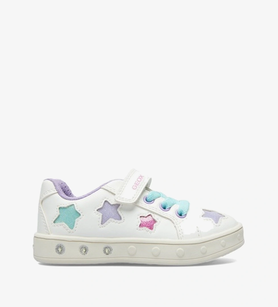 Geox Skylin Bebek Işıklı Beyaz Spor Ayakkabı
