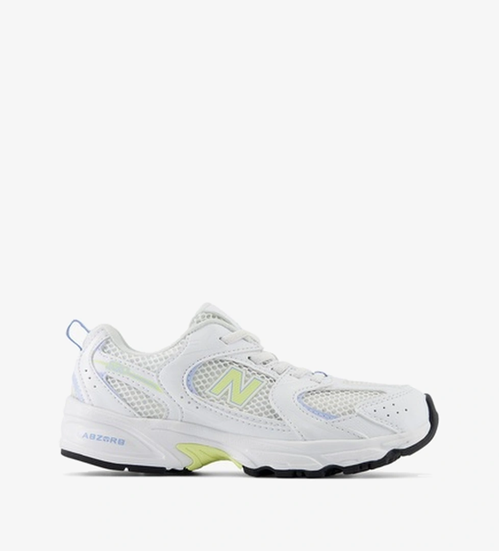 New Balance New Balance 530 Bungee Çocuk Açık Mavi Detaylı Beyaz Spor Ayakkabı Sneaker | Superkids Beyaz - 1. görsel