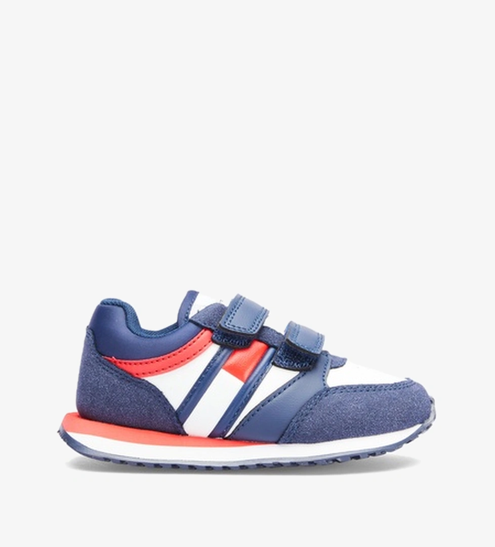 Tommy Hilfiger Flag Low Cut Velcro Bebek Mavi Spor Ayakkabı