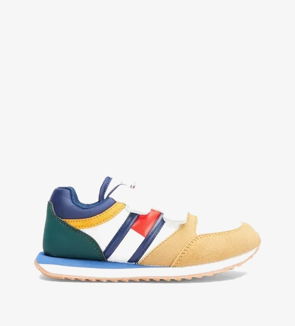 Tommy Hilfiger Flag Low Cut Velcro Çocuk Renkli Spor Ayakkabı