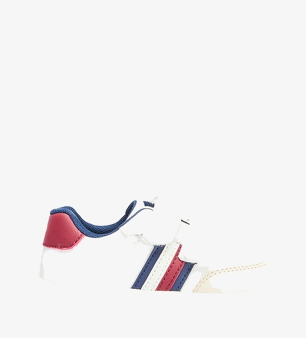 Tommy Hilfiger Flag Low Cut Lace Up Velcro Bebek Bej Spor Ayakkabı - Görsel 1