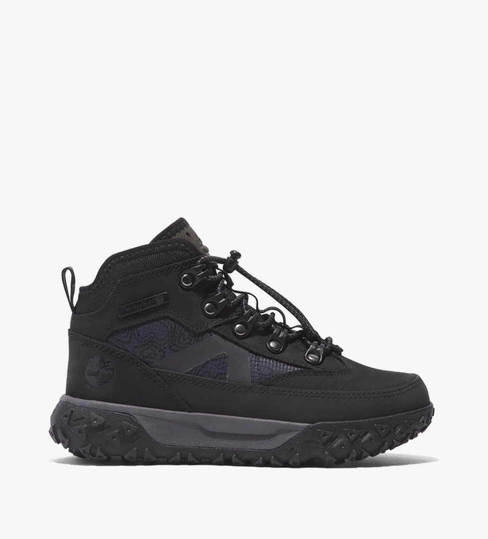 Timberland Greenstride Motion 6 Mid Bungee Waterproof Çocuk Siyah Bot