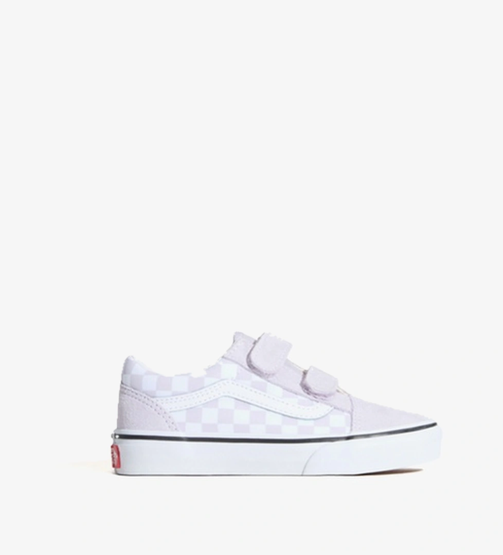 Vans Old Skool V Checkered Çocuk Mor Sneaker
