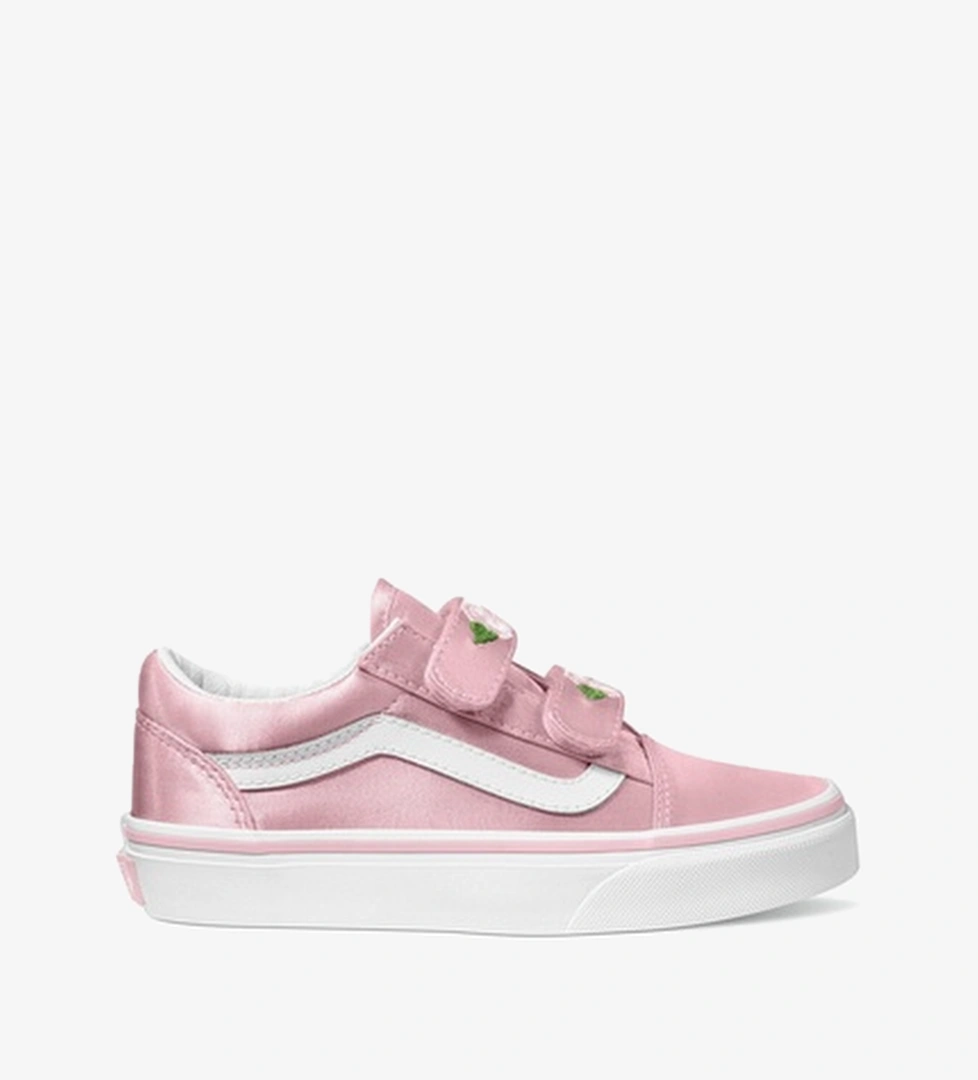 Vans Old Skool V Çocuk Pembe Saten Sneaker