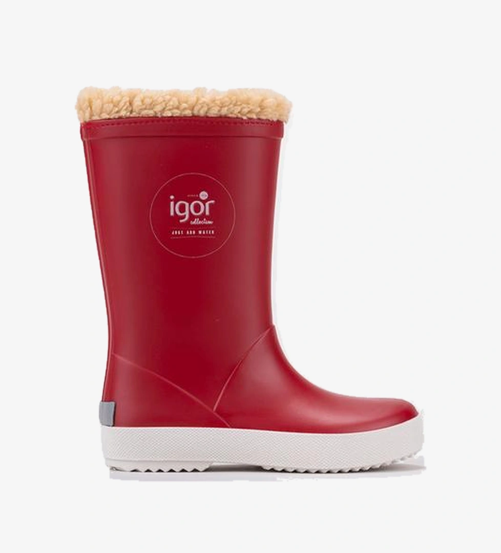 Igor Splash Nautico Borreguito Bebek Kırmızı Çizme