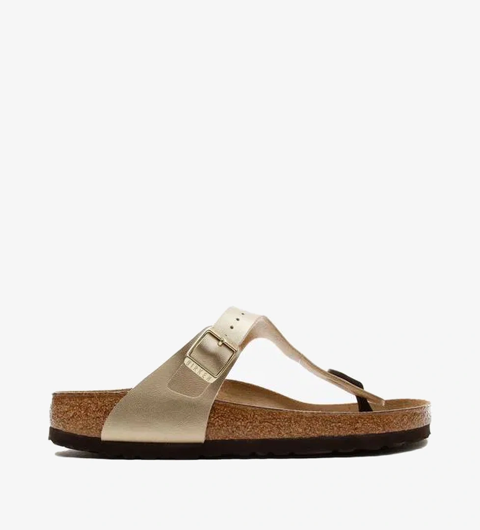 Birkenstock Gizeh BF Kadın Krem Terlik - Görsel 1