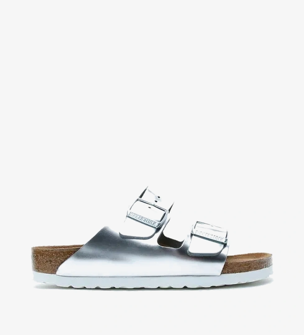 Birkenstock Arizona Kadın Metalik Gri Terlik