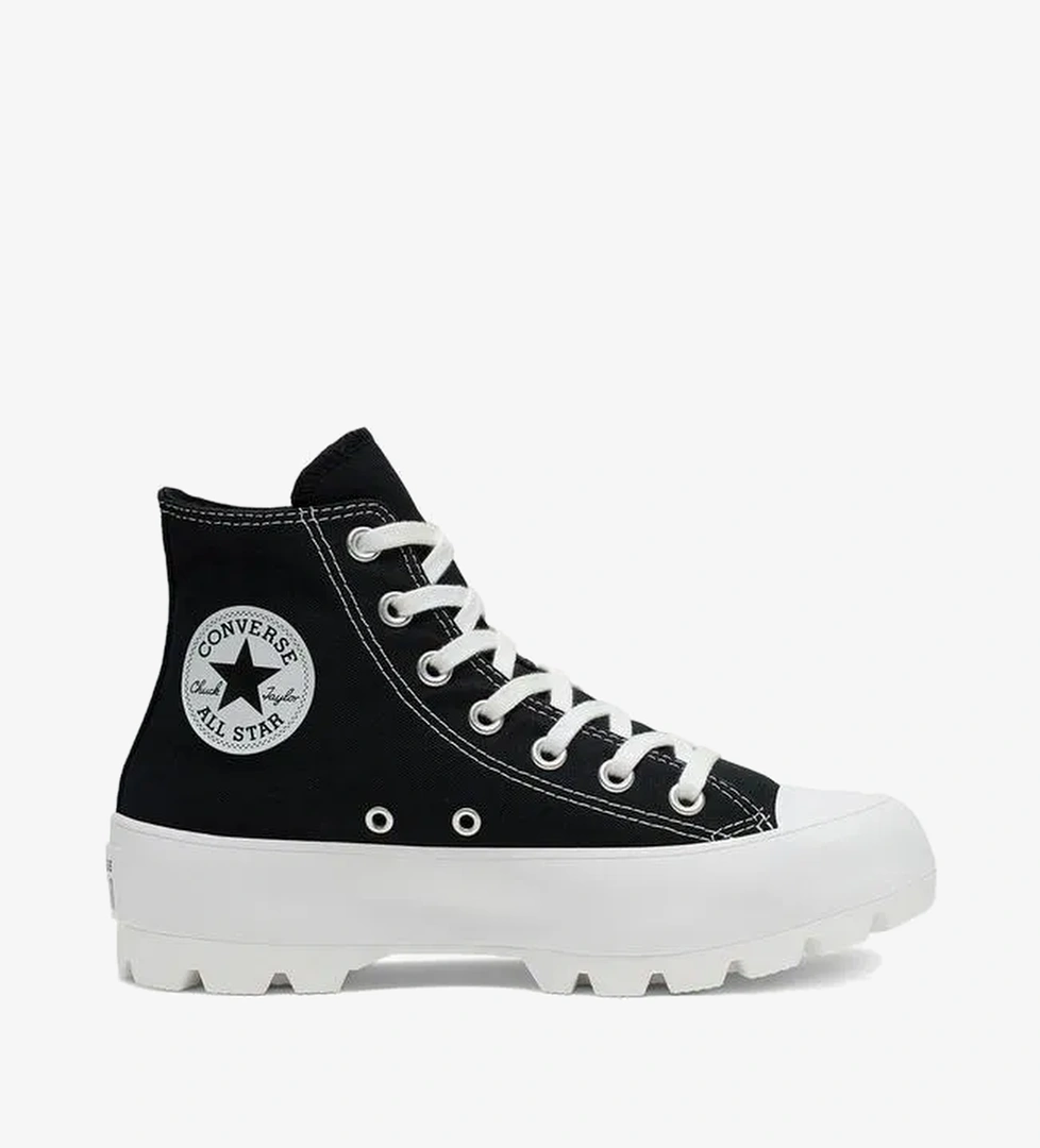 Converse Chuck Taylor All Star Lugged Hi Kadın Platform Siyah Sneaker