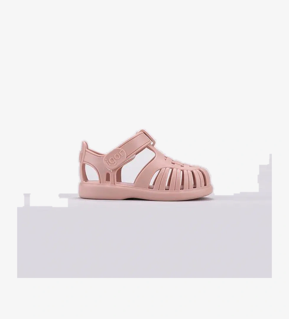 Igor Tobby Solid Bebek Bej Sandalet - Görsel 1