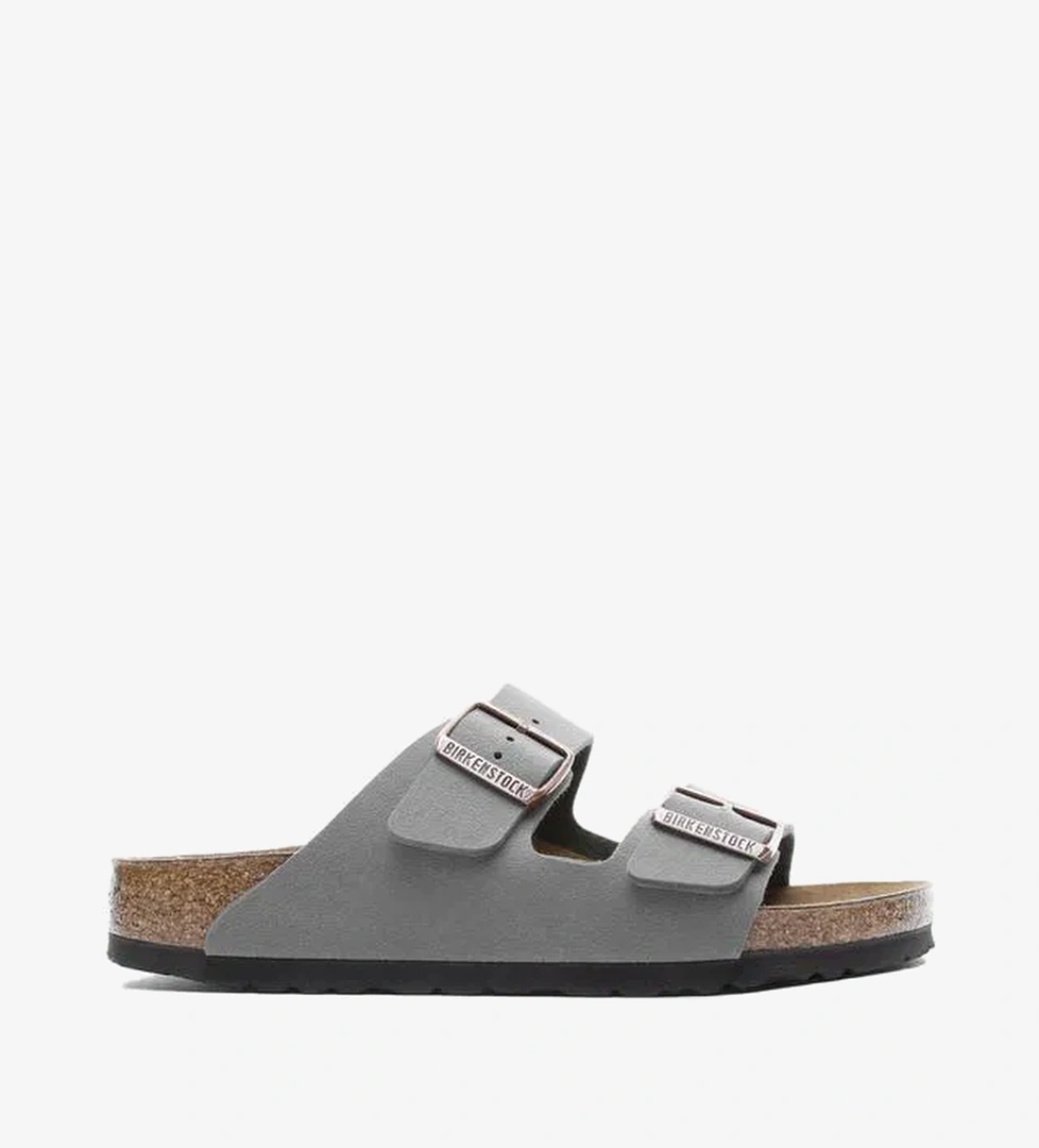 Birkenstock Arizona Bf Unisex Gri Sandalet - Görsel 1