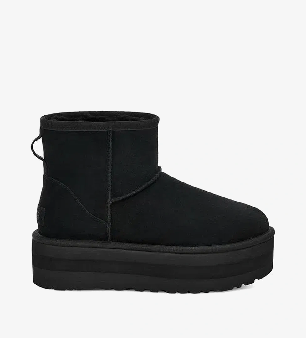 UGG Classic Mini Platform Kadın Siyah Bot
