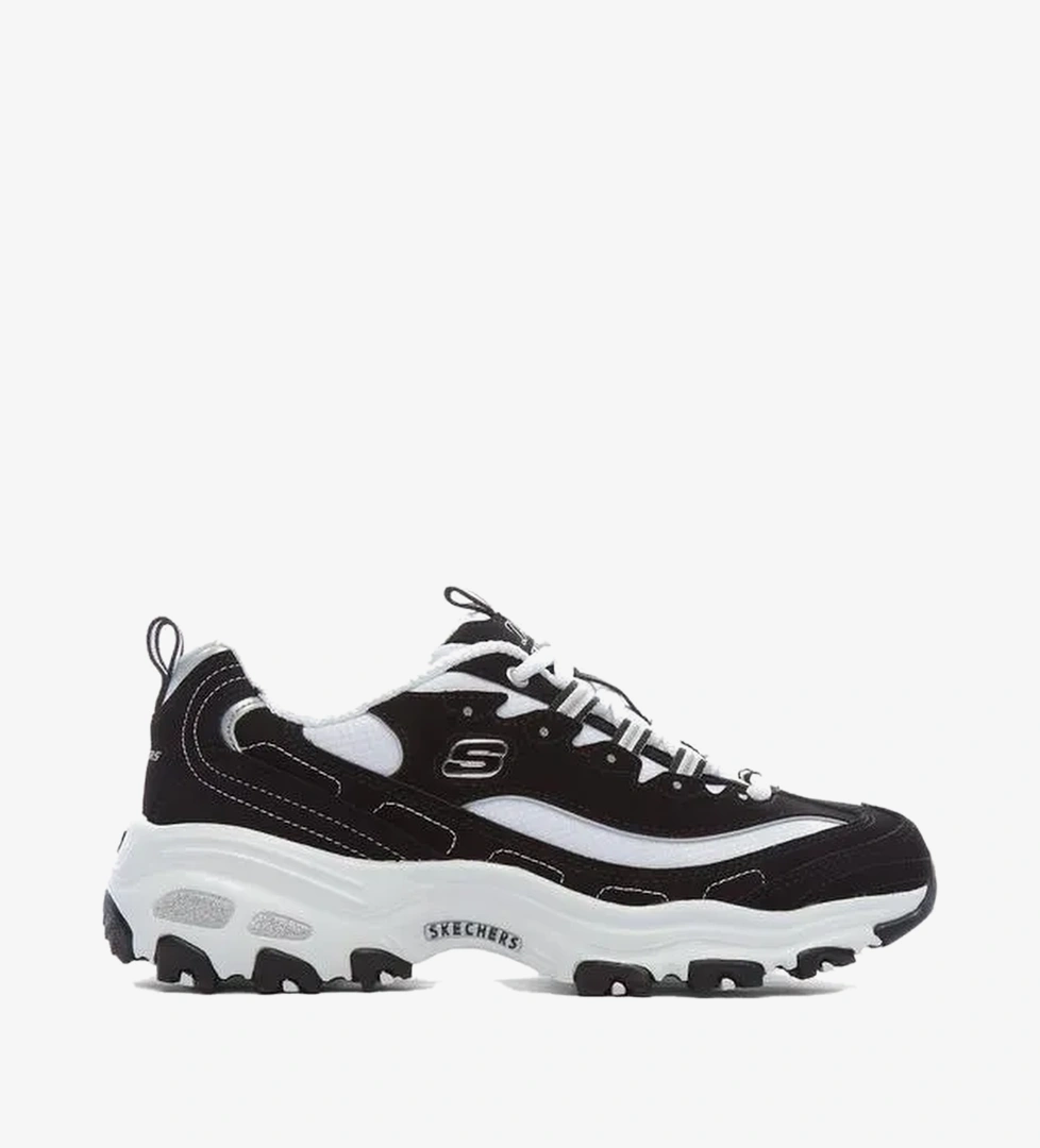 Skechers D'Lites-Biggest Fan Kadın Siyah-Beyaz Spor Ayakkabı