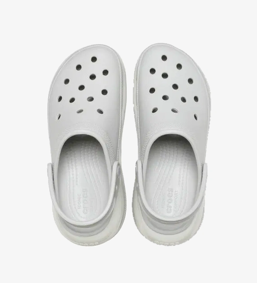 Crocs Classic Mega Crush  Kadın Gri Terlik - Görsel 1