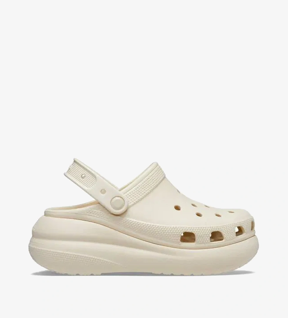 Crocs Classic Crush Clog Kadın Krem Terlik