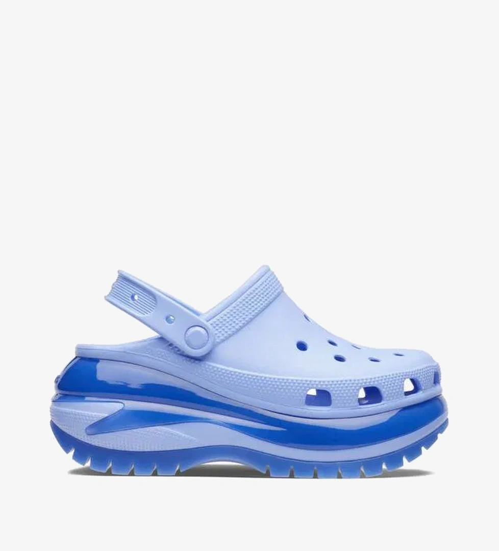 Crocs Classic Mega Crush  Kadın Mavi Terlik - Görsel 1