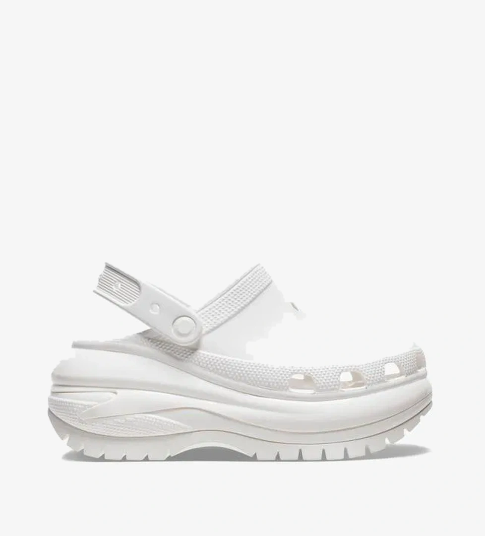 Crocs Classic Mega Crush Kadın Beyaz Terlik