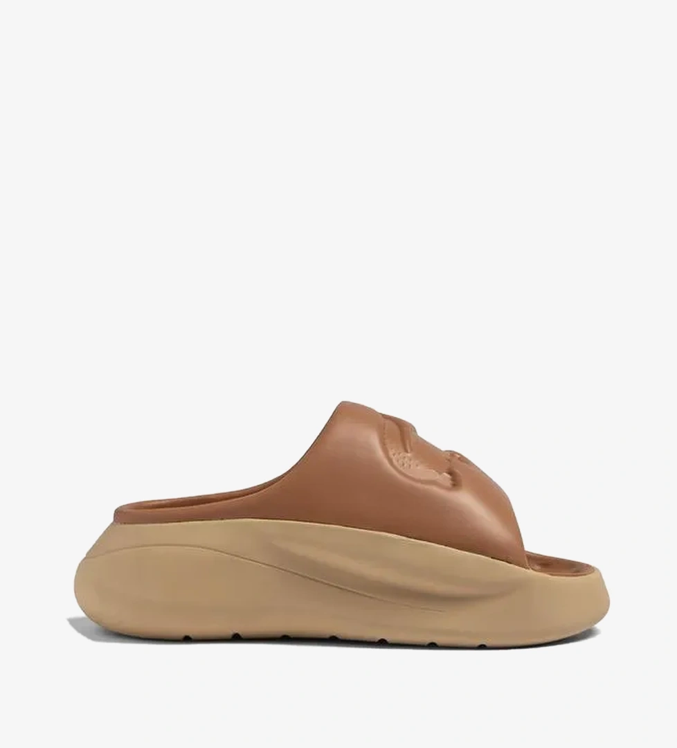 Lacoste Serve Slide 3.0 Kadın Kahverengi Terlik