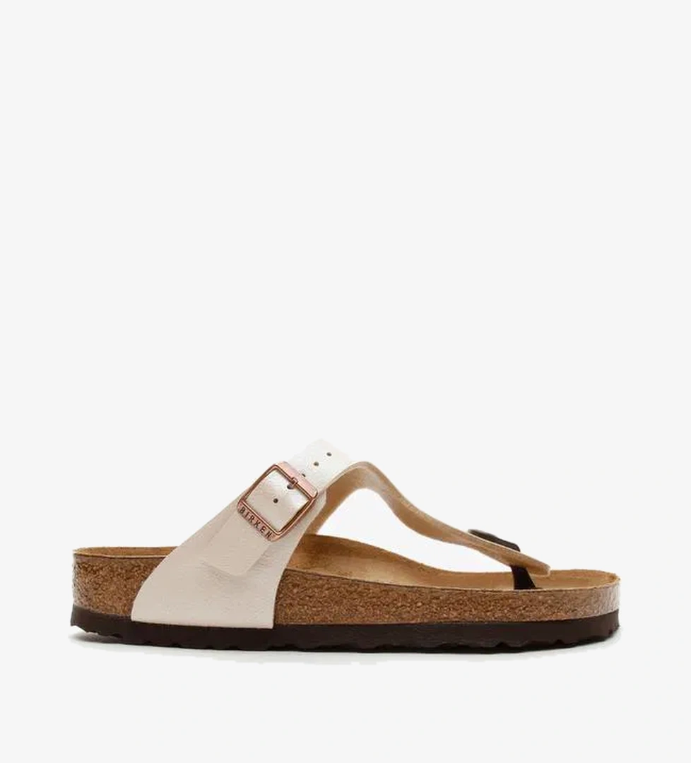 Birkenstock Gizeh Birko-Flor Graceful Kadın Beyaz Sandalet