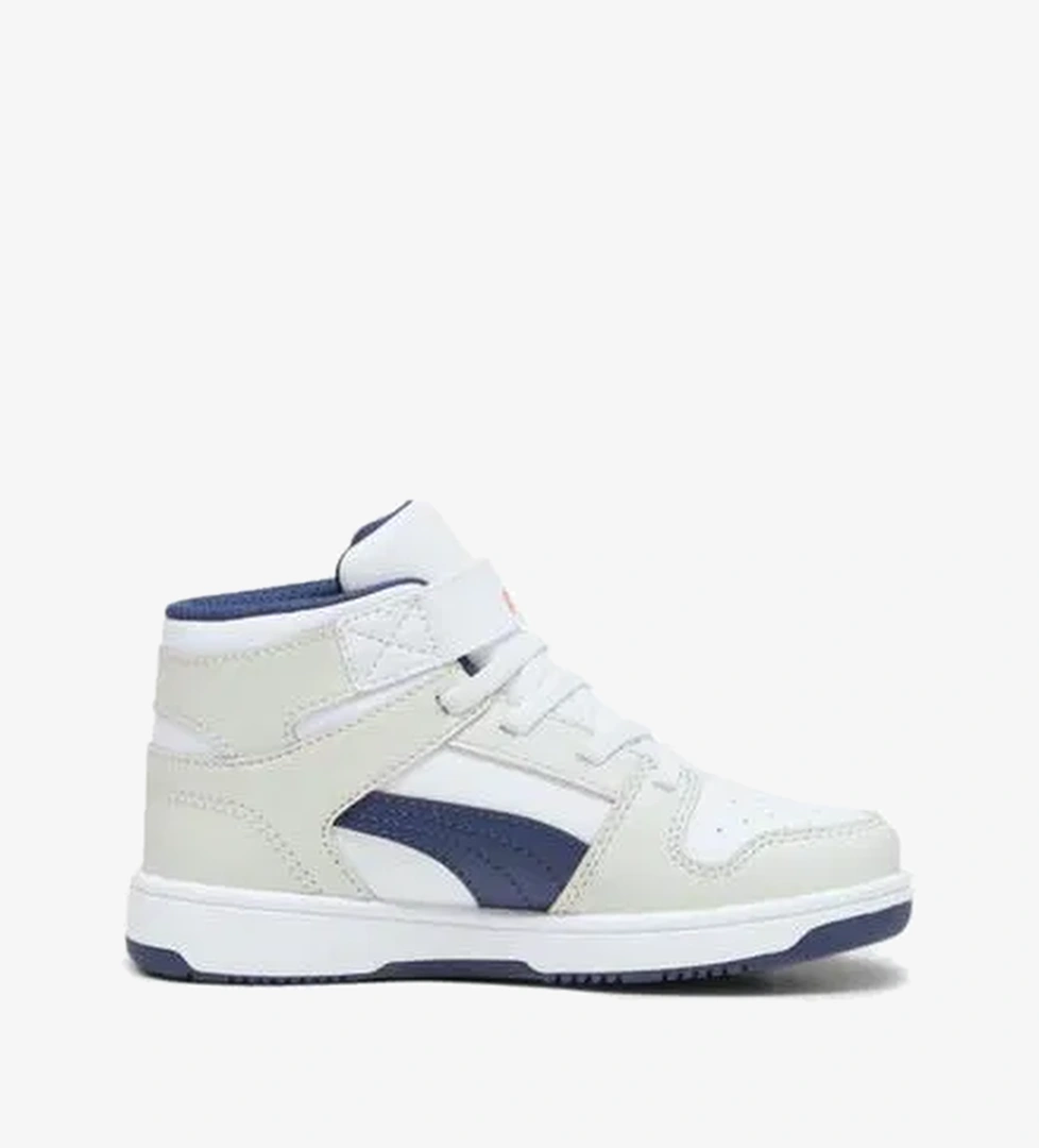 Puma Rebound Layup Çocuk Beyaz Spor Ayakkabı - Görsel 1