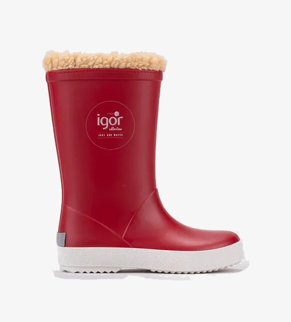 Igor Splash Nautico Borreguito Bebek Kırmızı Çizme