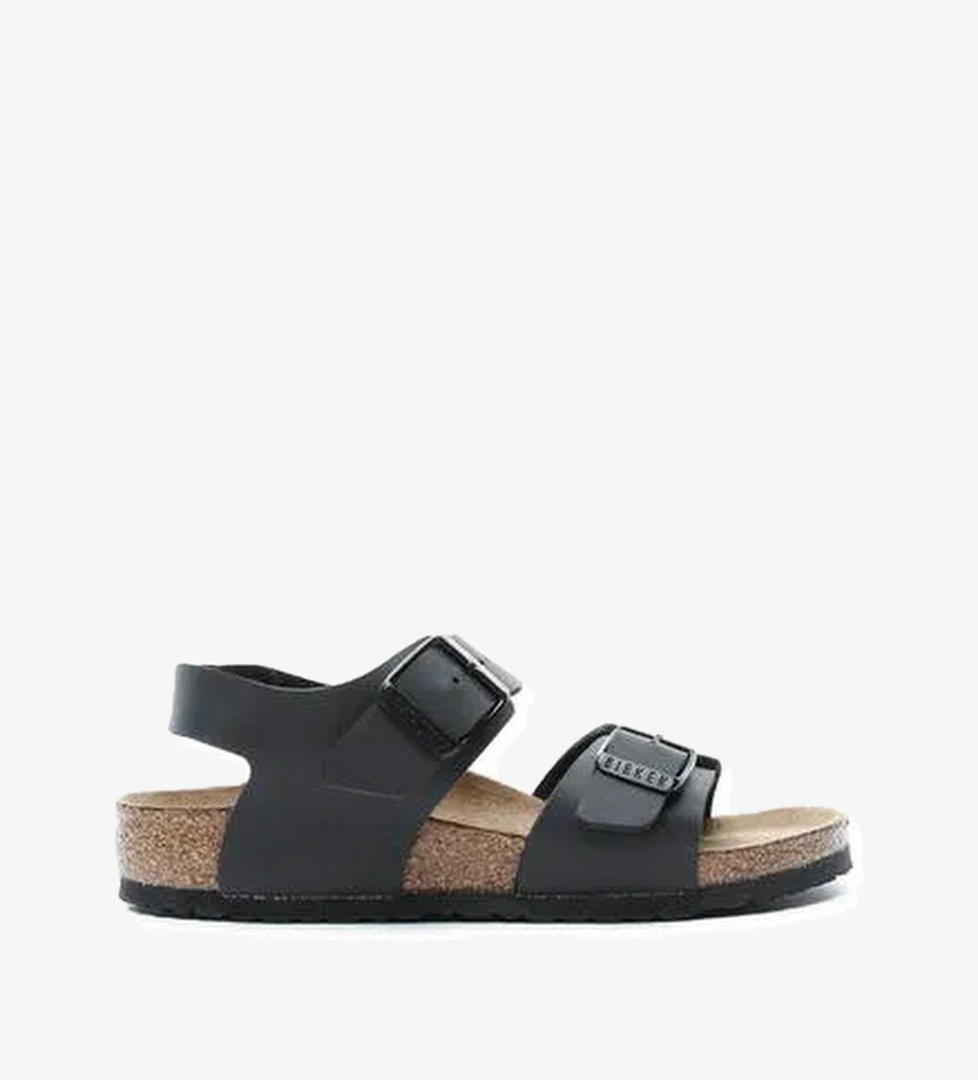 Birkenstock New York BF Çocuk Siyah Sandalet - Görsel 1