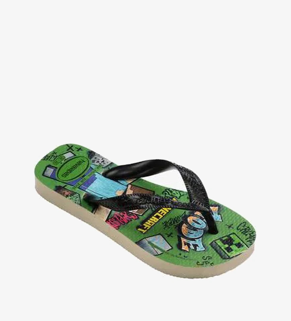 Havaianas Top Minecraft Bebek Yeşil Terlik - Görsel 1